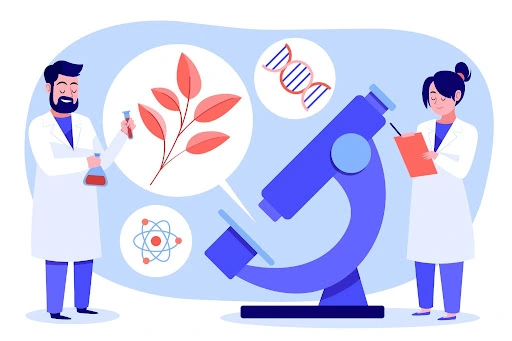Illustration of scientists researching geroscience and ageing biology as pharma's next major therapeutic opportunity