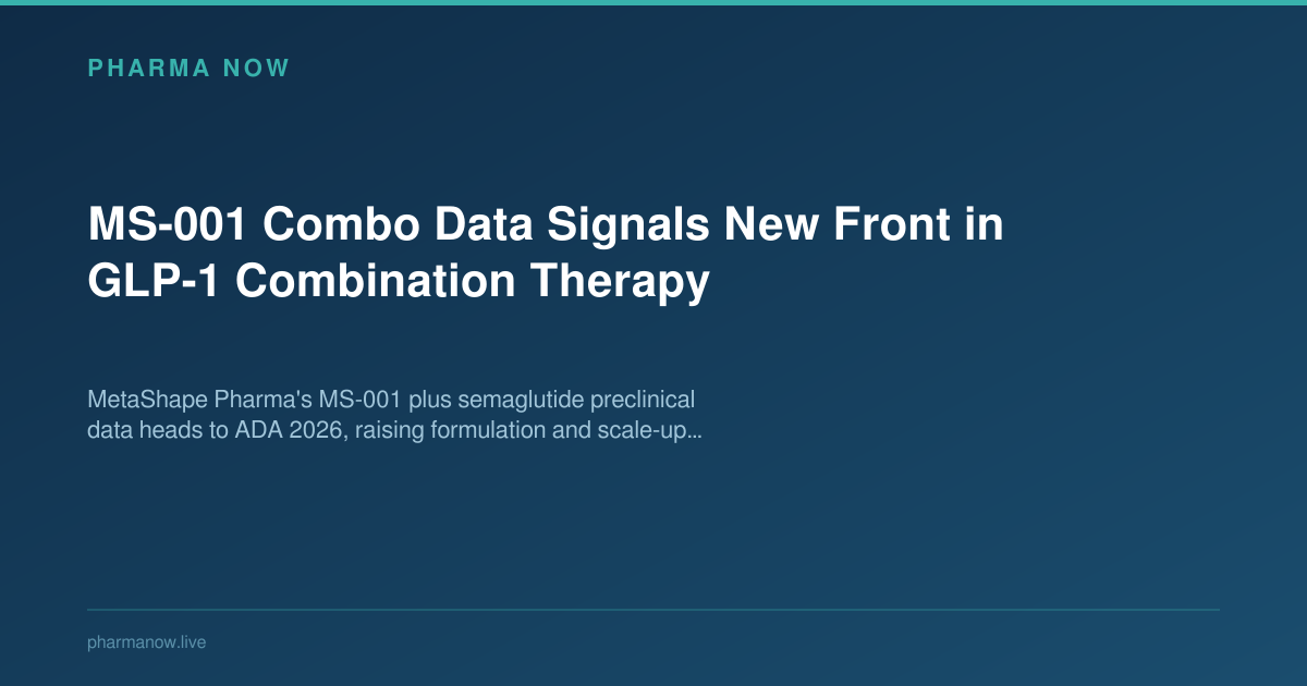 MetaShape MS-001 Semaglutide Combo at ADA 2026