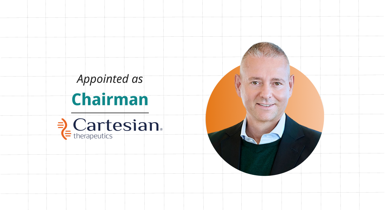 Cartesian Therapeutics Strengthens Leadership Team With Appointment Of Carsten Brunn, Ph.D., As Chairman Of The Board