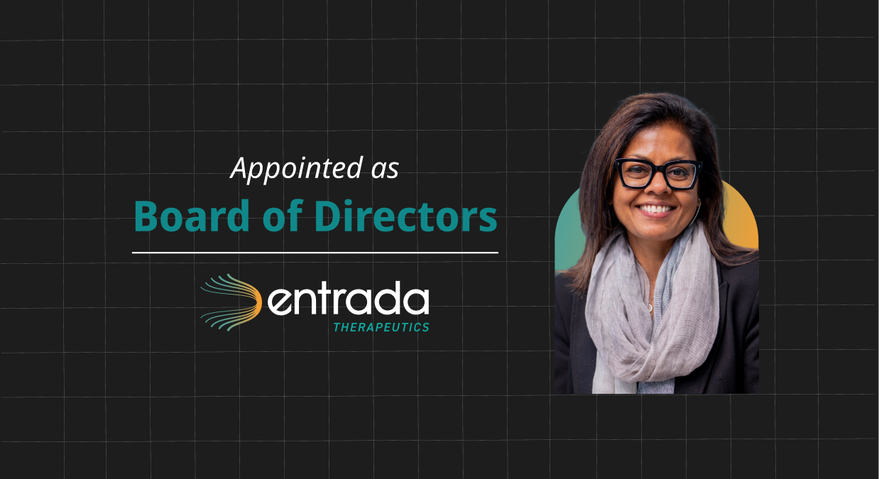 Entrada Therapeutics Expands Its Board Of Directors With The Appointment Of Dr. Maha Radhakrishnan