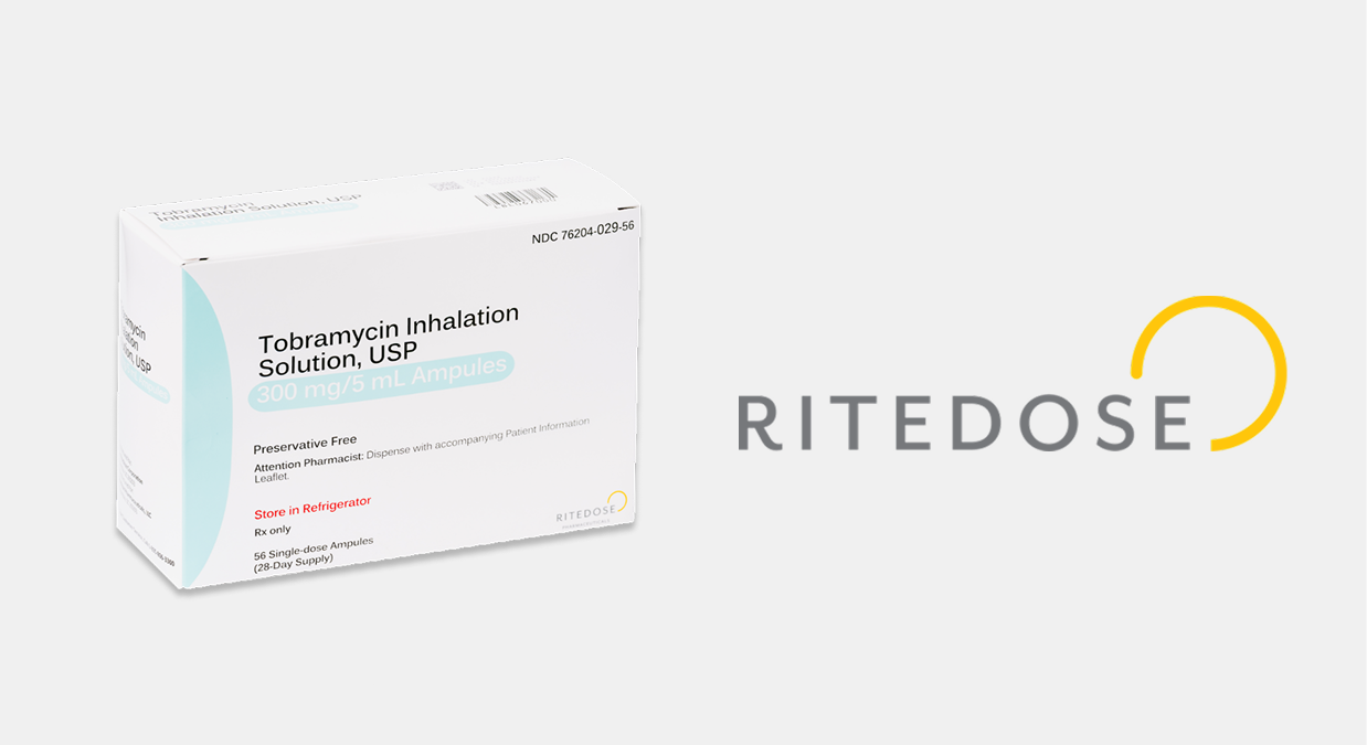 Ritedose Secures FDA Approval To Manufacture Generic Tobramycin Inhalation Solution, Now Holds The Largest Nebulized Drug Portfolio In The U.S.