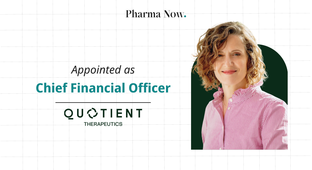 Quotient Therapeutics Names Susan Keefe As New CFO, Bringing 30 Years Of Life Science Finance And Recent Experience As Acting CFO Via Flagship Pioneering